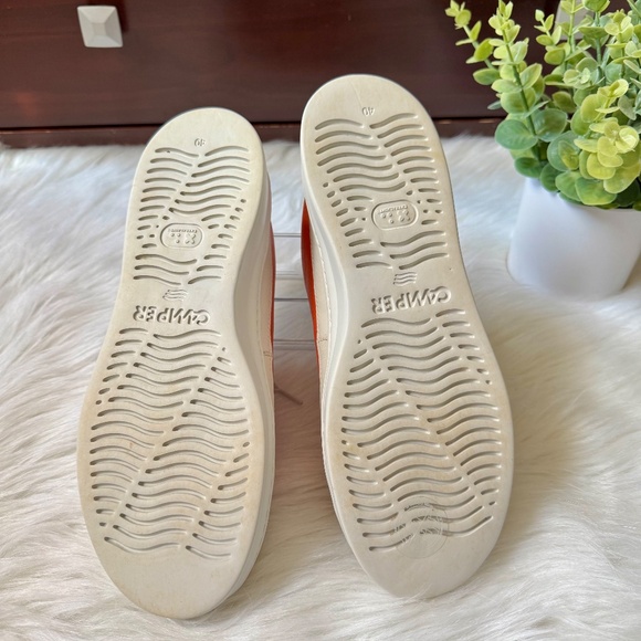 Camper Multicolor Leather Platform Sneakers Cream Orange Lilac US Size 9 - Picture 10 of 13